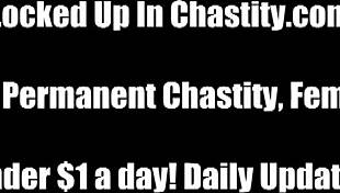 I tricked you into that chastity device, feeling the humiliation as I tease with a handjob from my femdom pov.