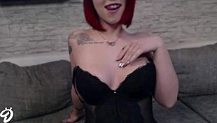 German teen girl strips in wetlook outfit