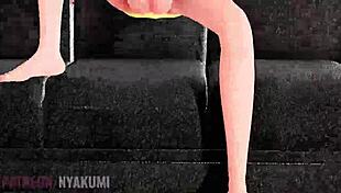 Brazilian Miku animation with big tits and monster cock.