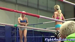 European lesbians feel intense passion during smalltit wrestling and pussylicking.