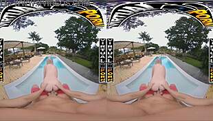 blonde teen britt blair in virtual reality