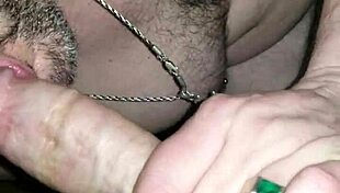 Blowing my friend Zach at the party.