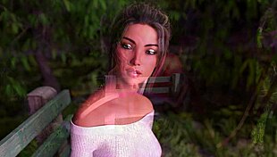 Is this your first kiss with girlfriend in that anime game?