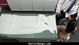 Innocent teen gets help from the doctor and enjoys it too.