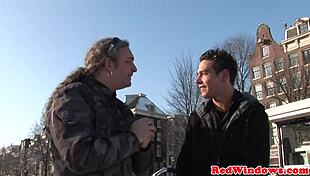 Deepthroating dutch hooker getting jizzed on her face