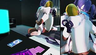 yuuka-san rides in this 3d hentai cowgirl scene