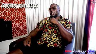 Chubby Redhead Rides Stiff Black Cock in Cowgirl Position