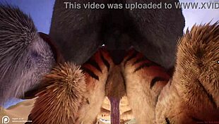 gay furry characters engage in wild anal assfucking in wildlife setting