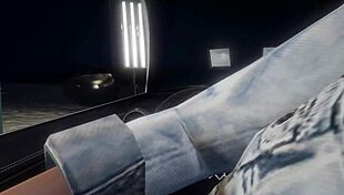 In GTA 5, a first-person view of picking up hooker number 8