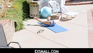 Brad Newman pummels Lily Glees' tight pussy