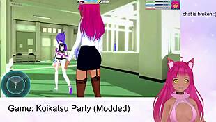 lewdneko says, 'let's play koikatsu party and get wild with oral and fucking'