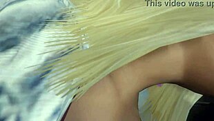 In GTA 5, a first-person view of picking up hooker number 8