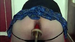 Hey, wanna watch a shy sissy crossdresser get humiliated with anal insertion at home?