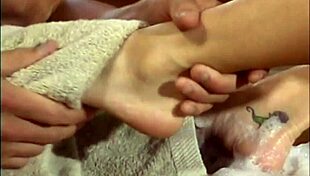 Katie Morgan's seductive foot fetish play