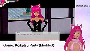 lewdneko says, 'let's play koikatsu party and get wild with oral and fucking'