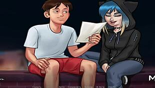 Watch me peep at those naked MILFs and big-ass teens through binoculars in Summertime Saga episode 78?