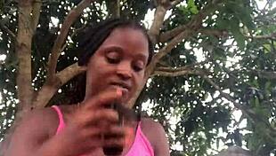 Watch Crazybitch Unbox Her Package in Front of Strangers!