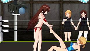 Princess Karin Fights Nina in the Ring