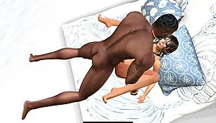 Sweet Brown Sugar Fucking Behind Dune At Public Beach!