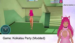 lewdneko says, 'let's play koikatsu party and get wild with oral and fucking'