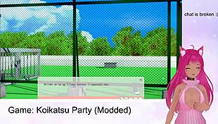lewdneko says, 'let's play koikatsu party and get wild with oral and fucking'