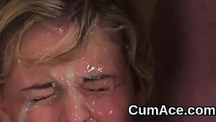 Hot Peach Swallows Jizz Load On Face In Blowbang