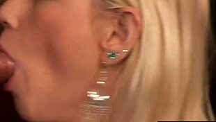 Amazing blonde niki cole deepthroats in hot threesome