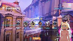 Lewdneko Gets Spanked Playing Overwatch