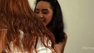 Amanda Borges And Sandy Cortez In Strap-On Fuck After Oral Tease