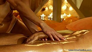 i give massage to big dick milf blonde