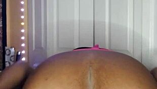 Ebony beauty Naejae proudly displays her sexy big ass for everyone!