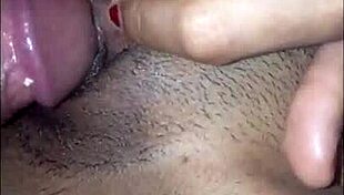 Hot skinny latina milf gives to husband