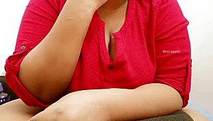 Look at this sexy bhabhi showing her big tits, he says