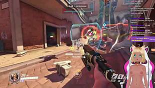 Lewdneko Gets Spanked Playing Overwatch