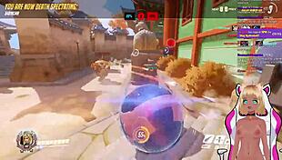 Lewdneko Gets Spanked Playing Overwatch