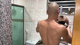 i ran out of hot water while sucking that big cock...