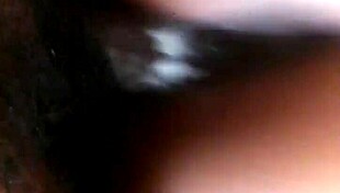 Black Chick's Fat Ass Pussy Gets Creamy Squirting Creampie! 🍑