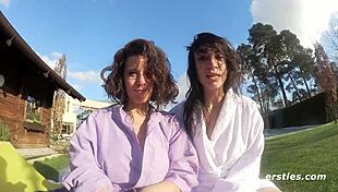 Hairy Amateur Babes Lick And Finger Pussies In Sauna Shower Orgasm