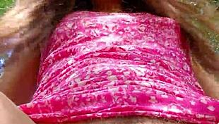 Asian Brunette Gets Fucked And Pees On Bike In Forest