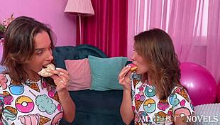 Jennifer Flex and Mary Frost dive into a steamy FFM threesome.