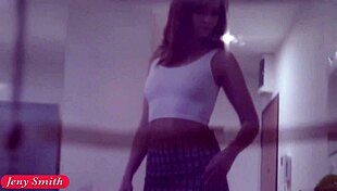 Jeny Smith's solo performance from a Russian webcam model