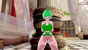 I'm watchin this 3d hentai big ass big tits, gettin so horny with handjob and squirtin