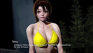 Trina's Goddess Plays With Shaved Pussy Handjob Fingering