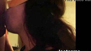 masked chick sucking some cock on webcam