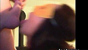 masked chick sucking some cock on webcam