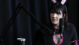 Yummi paradise in sheer red lingerie