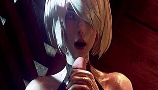 Compilation Of Yorha 2B In 3D Fantasy Scenes