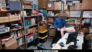 Tiny Thief Feels Excited When Officer Catches Her In Garage Trap