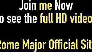 ألورا جينسون الثدي الكبير تتعامل مع زب روم ميجور العملاق