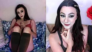Beautiful webcam model Mia Nyx shows her great ass and perfect tits in this compilation.